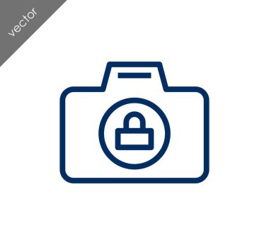 Kamera simgesi düz işareti