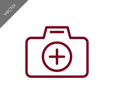 Kamera simgesi düz işareti