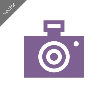 Kamera simgesi düz işareti