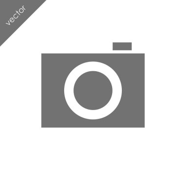 Kamera simgesi düz işareti