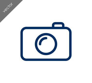 Kamera simgesi düz işareti