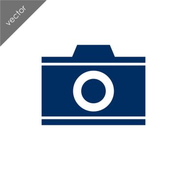 Kamera simgesi düz işareti