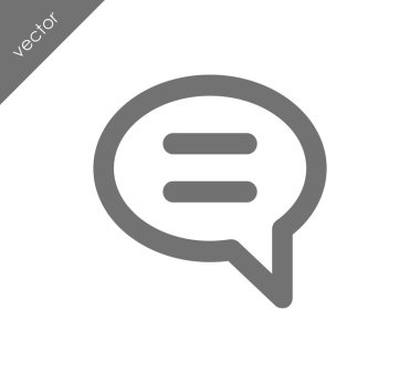 Metin balonu simgesinin