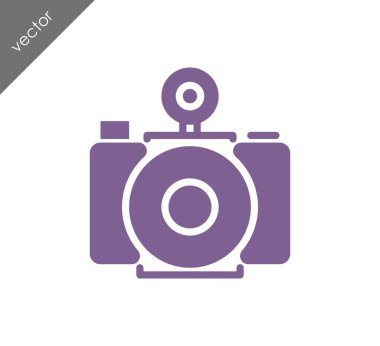 Kamera simgesi düz işareti