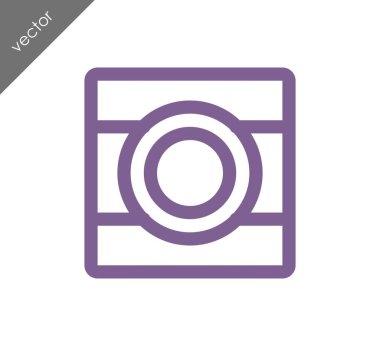 Kamera simgesi düz işareti