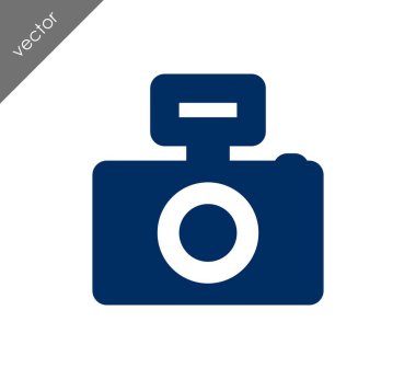 Kamera simgesi düz işareti