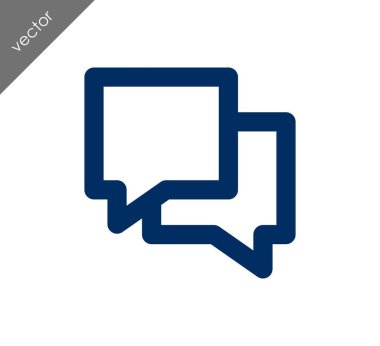 Görüşme düz simgesi