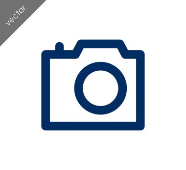 Kamera simgesi düz işareti