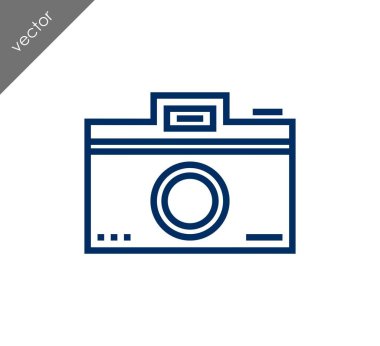 Kamera simgesi düz işareti