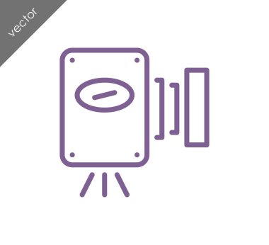 Kamera simgesi düz işareti