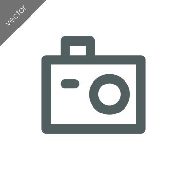 Kamera simgesi düz işareti