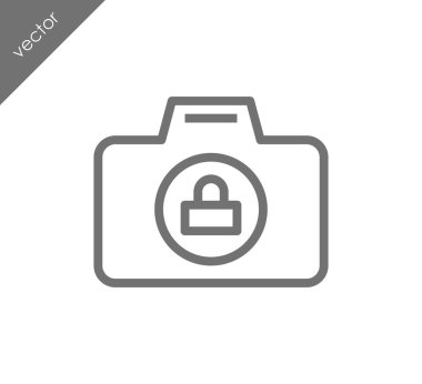 Kamera simgesi düz işareti