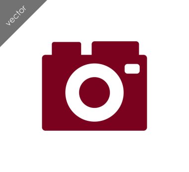 Kamera simgesi düz işareti