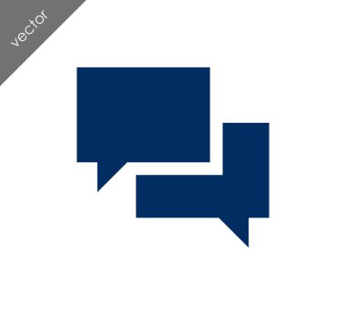 Görüşme düz simgesi