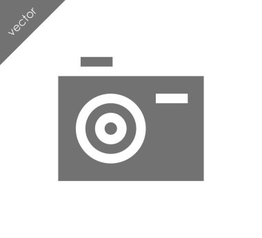 Kamera simgesi düz işareti