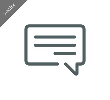 Metin balonu simgesinin