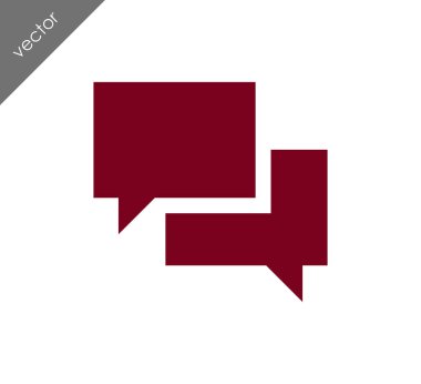 Görüşme düz simgesi