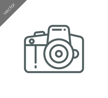 Kamera simgesi düz işareti