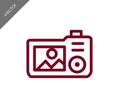 Kamera simgesi düz işareti