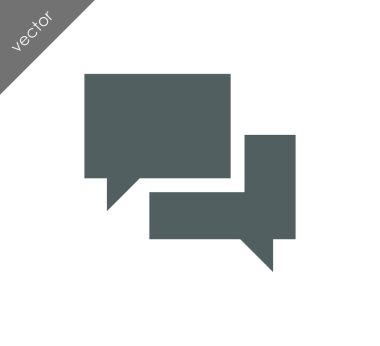 Görüşme düz simgesi