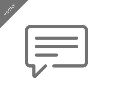 Metin balonu simgesinin