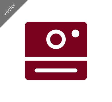 Kamera simgesi düz işareti