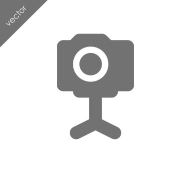 Kamera simgesi düz işareti