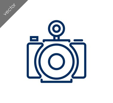 Kamera simgesi düz işareti