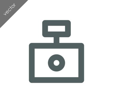 Kamera simgesi düz işareti