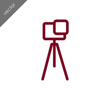 Kamera simgesi düz işareti