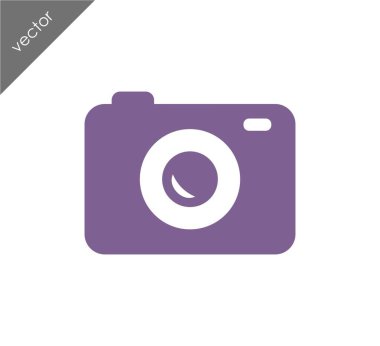 Kamera simgesi düz işareti