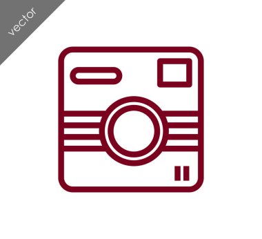 Kamera simgesi düz işareti