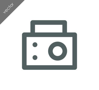 Kamera simgesi düz işareti