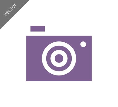 Kamera simgesi düz işareti