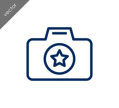 Kamera simgesi düz işareti