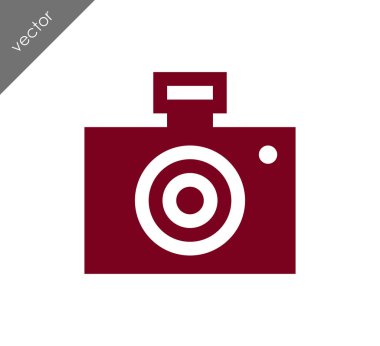 Kamera simgesi düz işareti