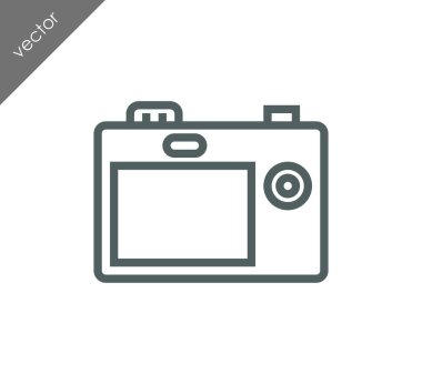 Kamera simgesi düz işareti