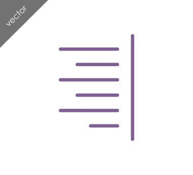 Yazı tipi simgesi Hizala