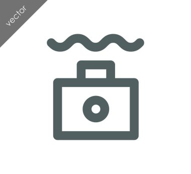 Kamera simgesi düz işareti