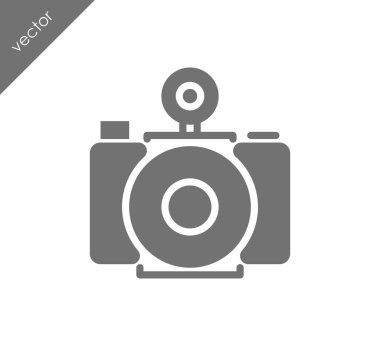 Kamera simgesi düz işareti