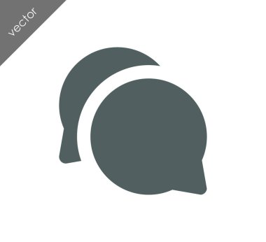 Konuşma simgesini simgeleri 