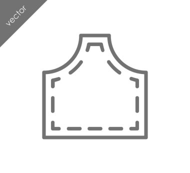 Önlük çizgi simgesi