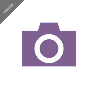 Kamera simgesi düz işareti