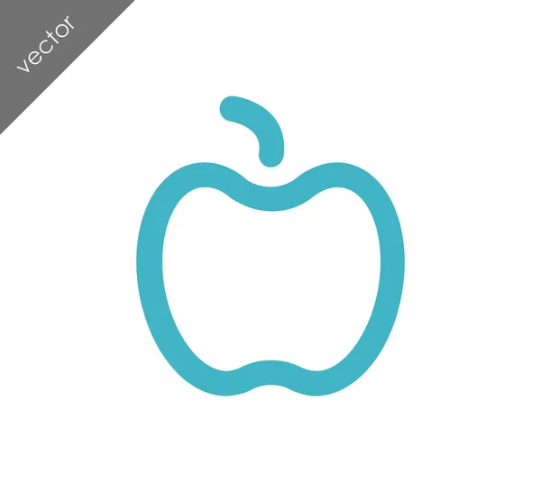 Ícone de maçã simle — Vetor de Stock