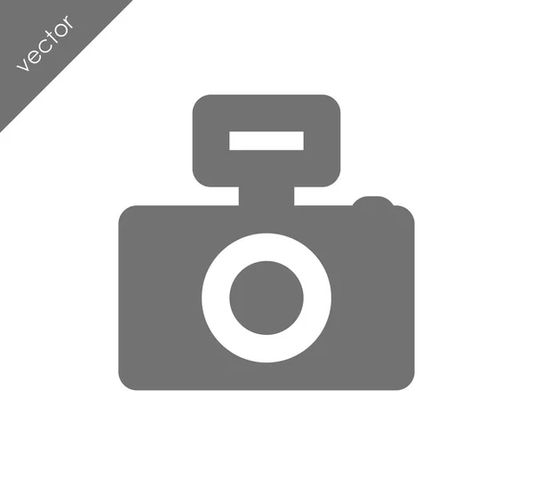 Ikona kamery płaskie znak — Wektor stockowy