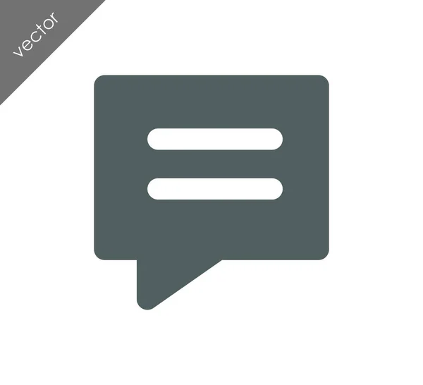 Text bubble icon — Stock Vector