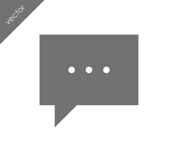 Meer te zeggen chat-pictogram — Stockvector