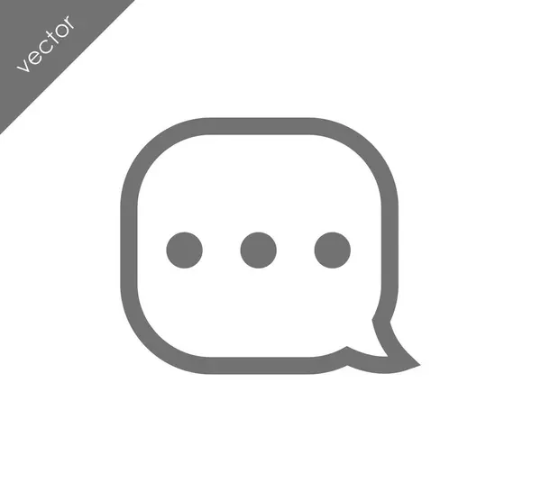 Meer te zeggen chat-pictogram — Stockvector