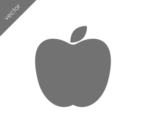 Icono plano de Apple — Vector de stock