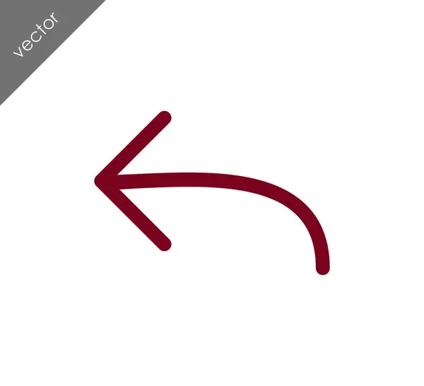 Icona freccia sinistra — Vettoriale Stock